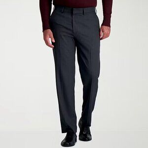 Haggar Premium Mens Comfort Waistband Straight Fit Dress Pant - Sz